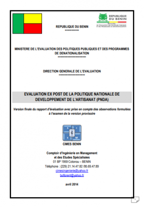 Politique Nationale de Développement de l’Artisanat (PNDA)