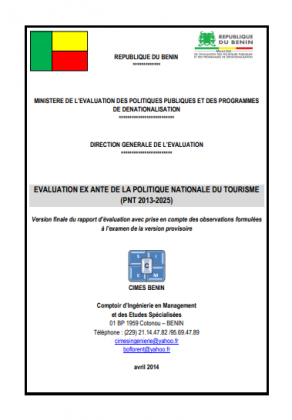 Politique Nationale du Tourisme (PNT 2013-2025)