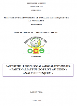 Rapport sur le profil social national, édition 2013: