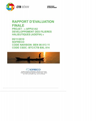 Évaluation du projet : « Appui au Développement des Filières Halieutiques (ADEFIH) »