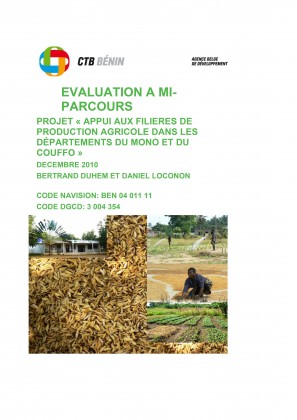 EVALUATION DU PROJET « APPUI AUX FILIÈRES DE PRODUCTION AGRICOLE DANS LES DÉPARTEMENTS DU MONO ET DU COUFFO »