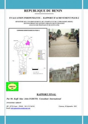 Rapport d’achèvement du PGUD-2