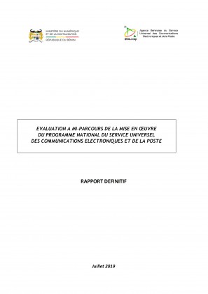 Évaluation à mi-parcours de la mise en œuvre du programme national du service universel des communications électroniques et de la poste