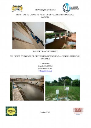 Rapport d’achèvement du Projet d’Urgence de Gestion Environnementale en Milieu Urbain