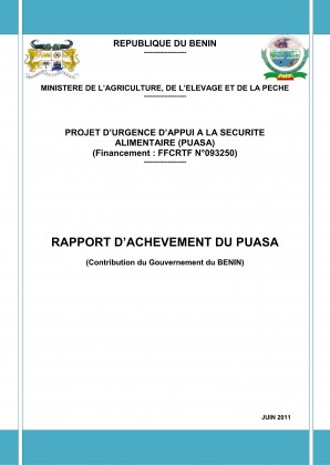 Rapport d'achèvement du Projet de Gestion Urbaine Décentralisée